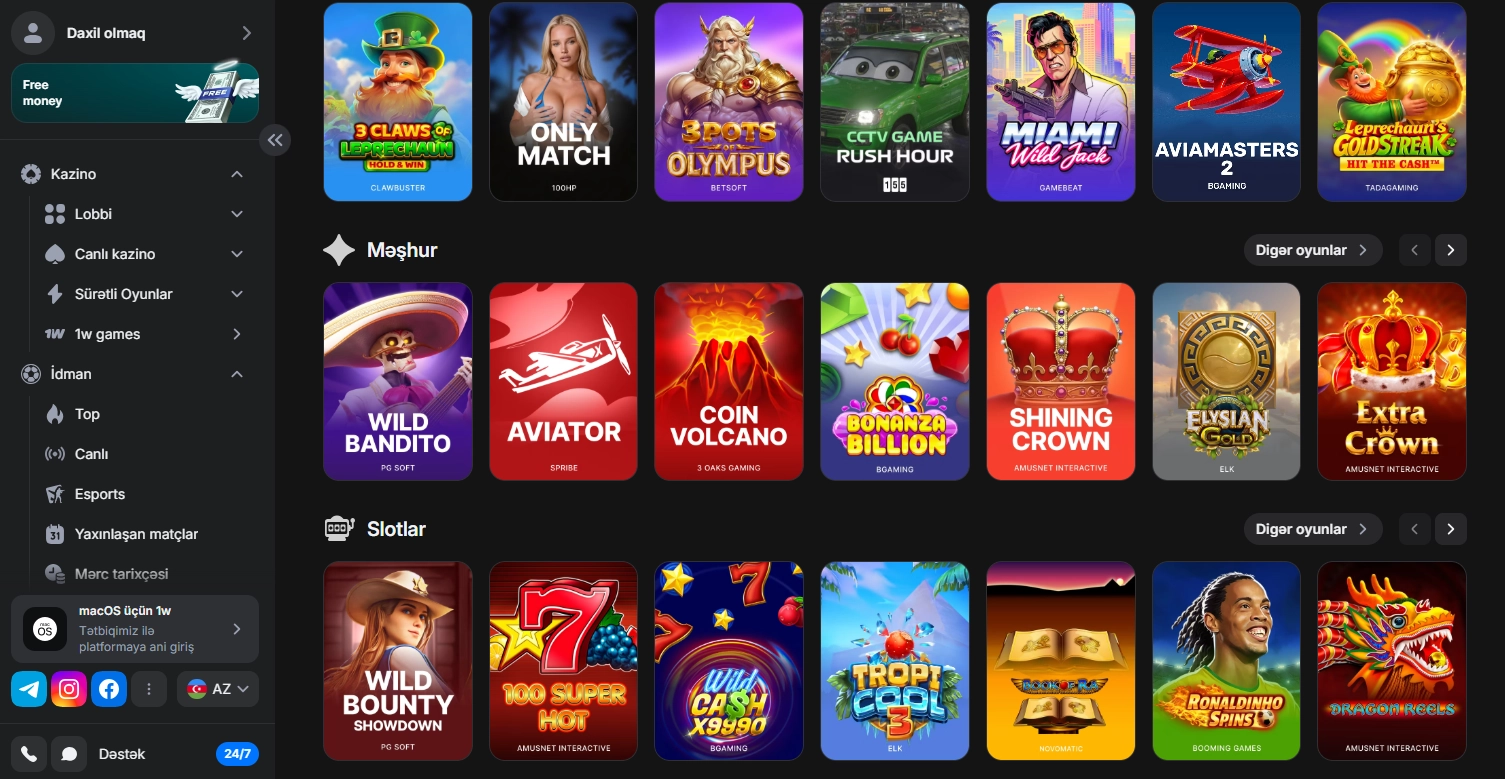 1Win Depozit Metodları